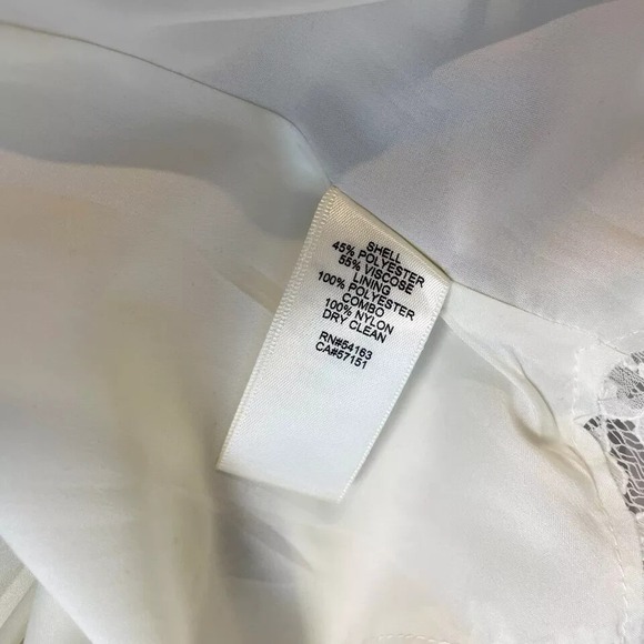 Eliza J Sleeveless Jacquard Striped Mini Tank Dress Navy Blue Size L Slit Lined - Picture 5 of 7